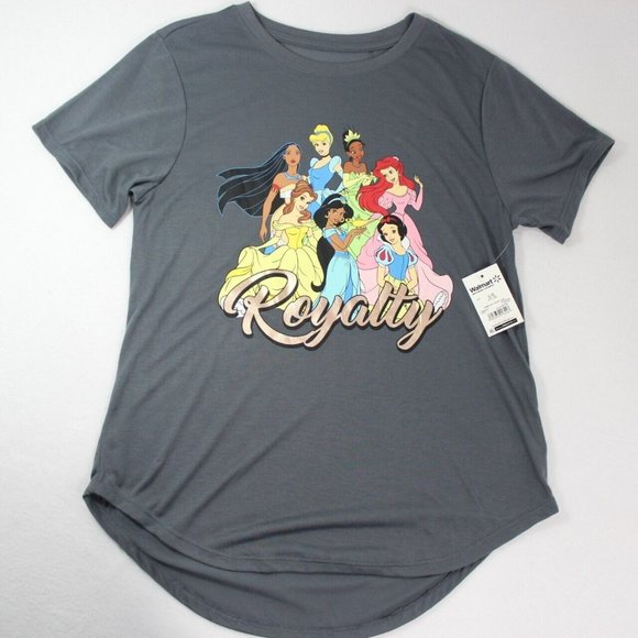 Disney Princess Womens Graphic Print Tee Short Sleeve Crew Neck T Shirt Size L - Picture 1 of 4